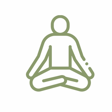 Ícone de uma pessoa meditando